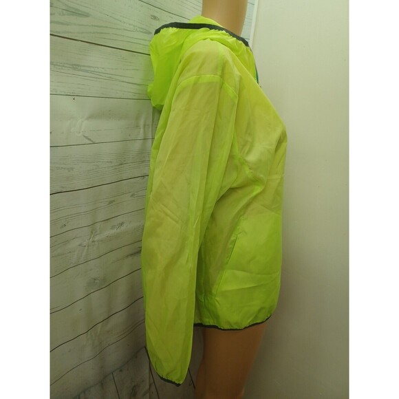 LSU Medicine Raincoat Jacket Hooded Neon Green XL - Picture 6 of 13